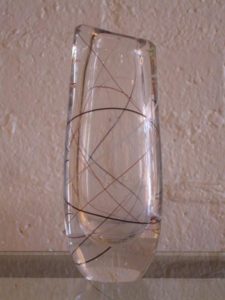 Vicke Linstrand Glass Vase 