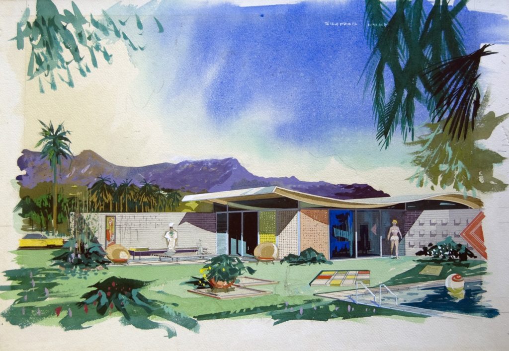 Walter S. White (1917-2002), Miles Bates house, Palm Desert, CA, 1955. Image courtesy of Architecture and Design Collection, Art Design & Architecture Museum, UC Santa Barbara. © UC Regents.